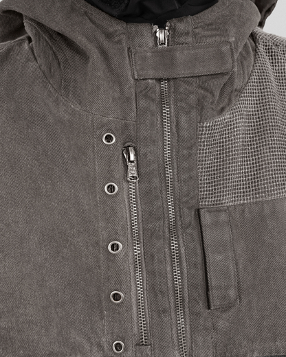 Wasteland Wear Patchwork Hooded Vest