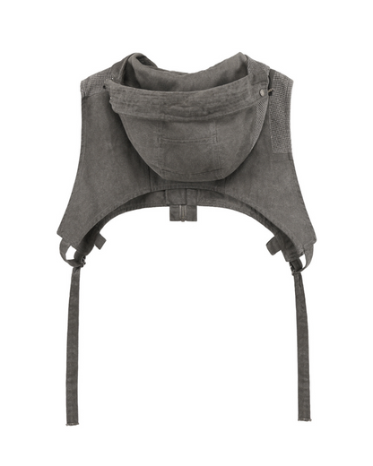 Wasteland Wear Patchwork Hooded Vest