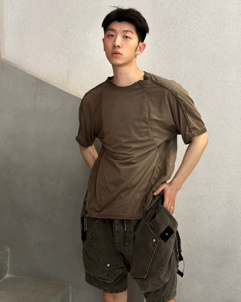 Wasteland Wear Splicing Distressed T-Shirt