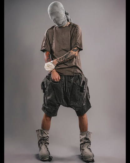 Wasteland Wear Splicing Distressed T-Shirt