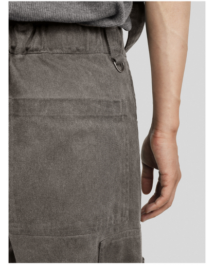 Wasteland Wear Straps Patchwork Cargo Y2K Pants