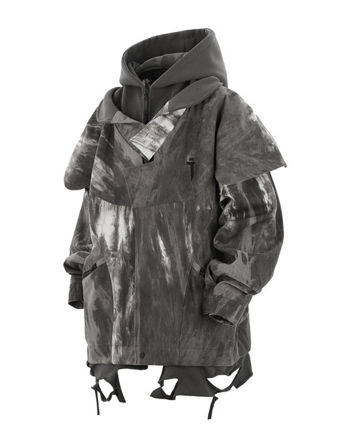 Fake two cyberpunk ninja suit hoodies hotsell