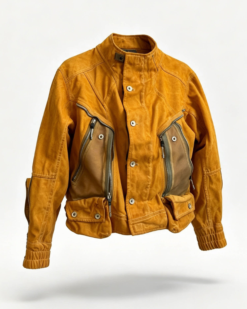 Wasteland Deconstructed Techwear Biker Jacket