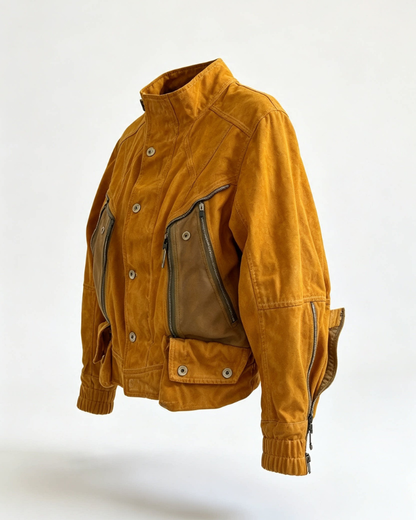 Wasteland Deconstructed Techwear Biker Jacket