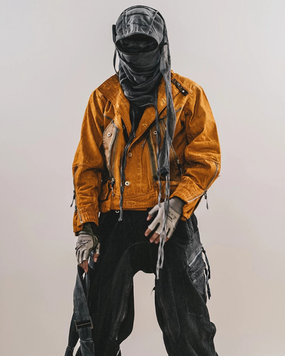 Wasteland Deconstructed Techwear Biker Jacket