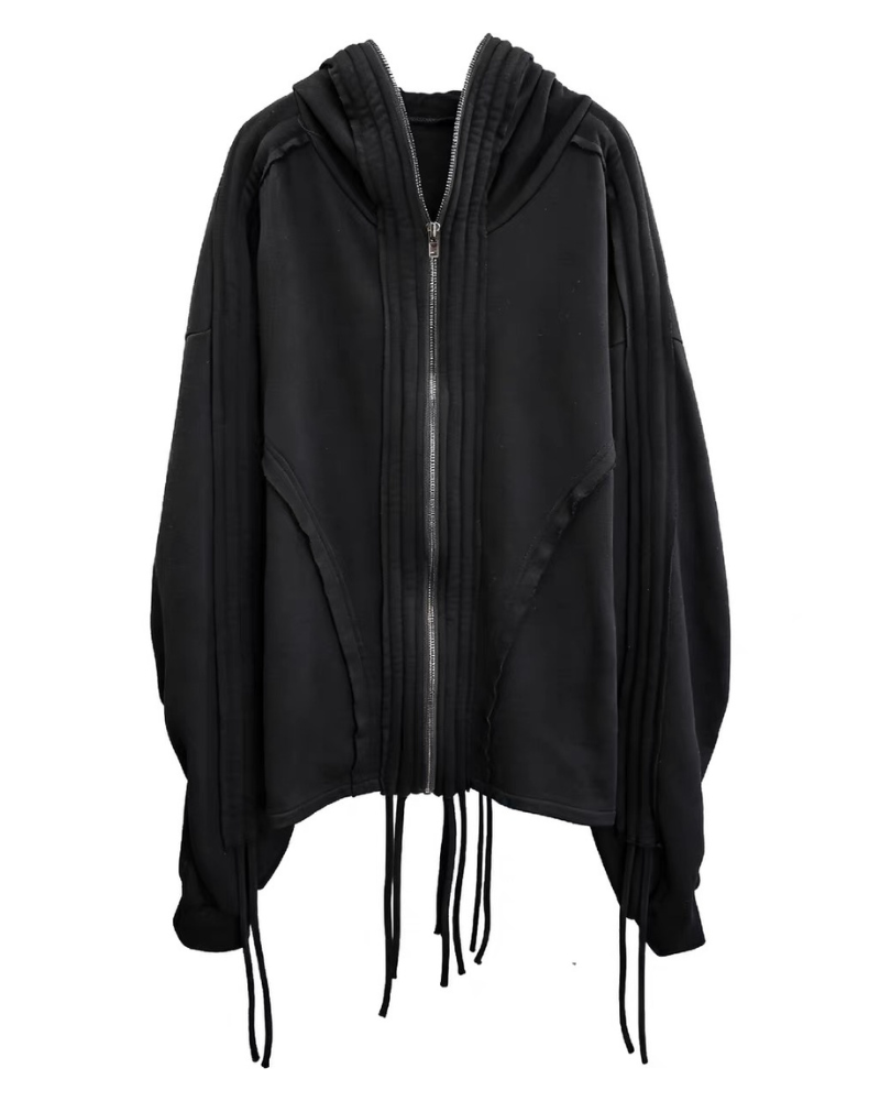 Darkwear Wasteland Distressed Full-Zip Balaclava Hoodie