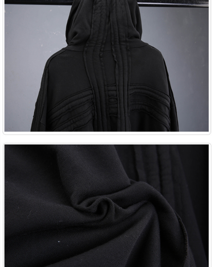 Darkwear Wasteland Distressed Full-Zip Balaclava Hoodie