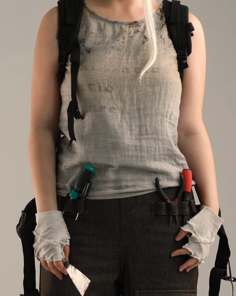 Wasteland Futuristic Fingerless Gloves