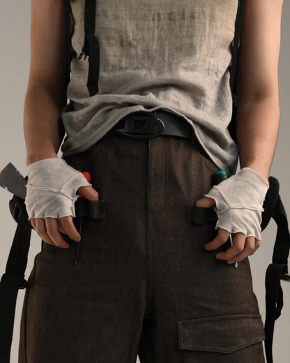 Wasteland Futuristic Fingerless Gloves