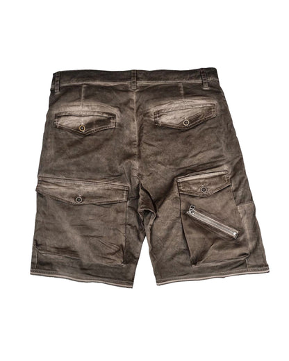 Wasteland Multi-Pocket Washed Detachable Cargo Pants