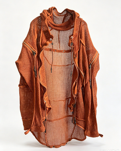 Wasteland Rust Transformable Geometric Mesh Cloak