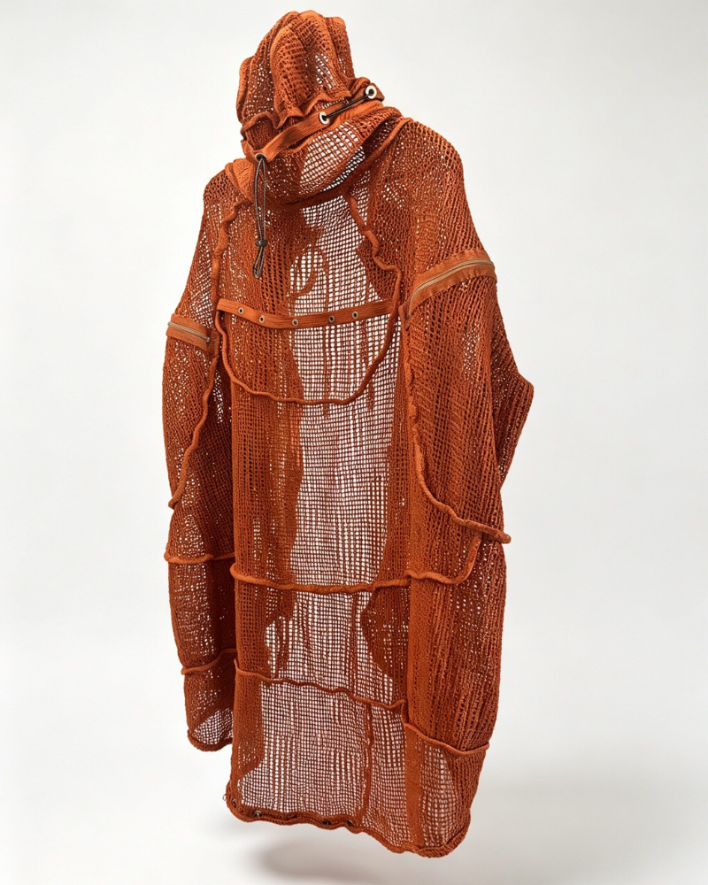 Wasteland Rust Transformable Geometric Mesh Cloak