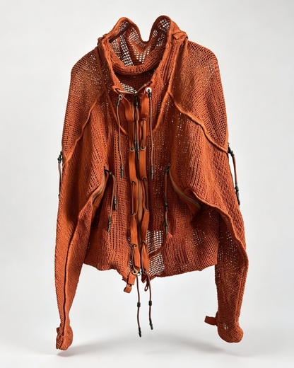 Wasteland Rust Transformable Geometric Mesh Cloak