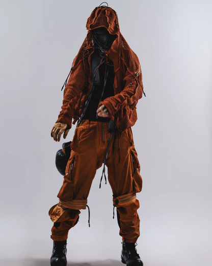 Wasteland Rust Transformable Geometric Mesh Cloak