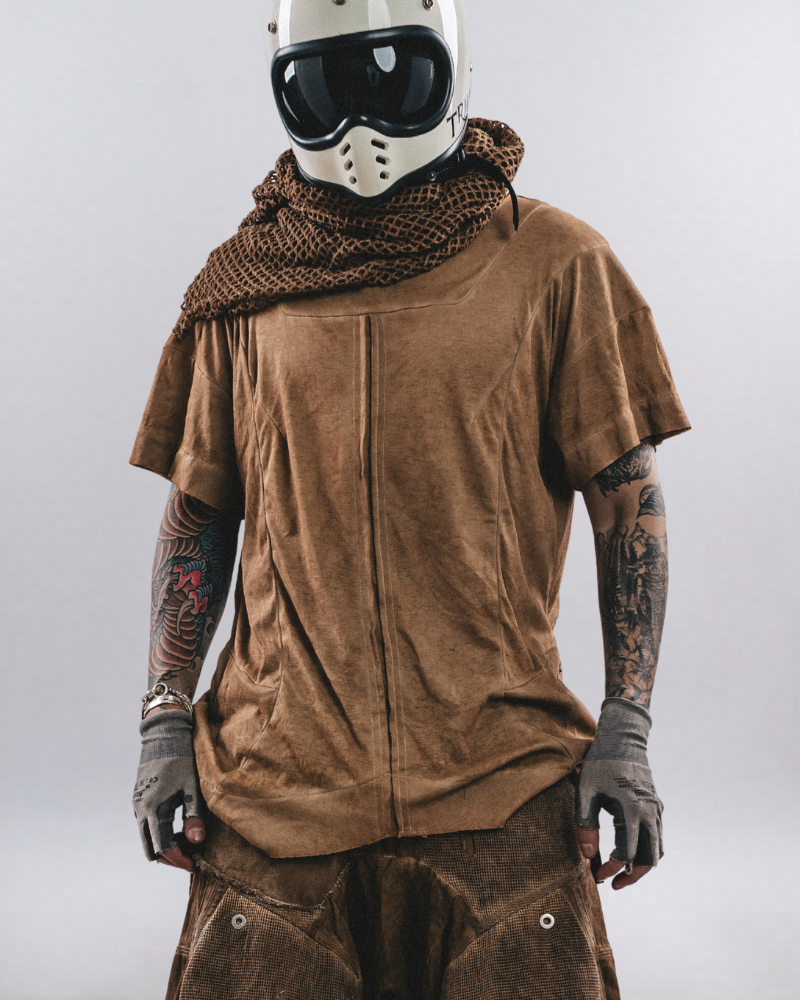 Wasteland Style Reversible Deconstructed Washed T-Shirt