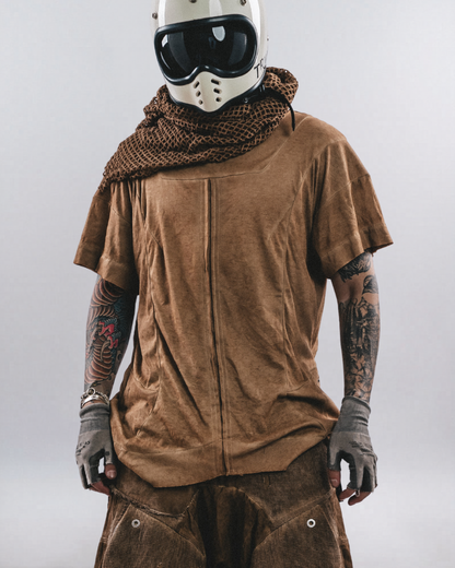 Wasteland Style Reversible Deconstructed Washed T-Shirt