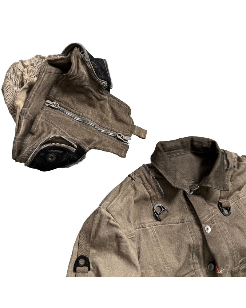 Wasteland Apocalypse Detachable-Collar Jacket