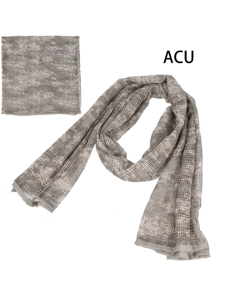 Wasteland Soldier Style Camouflage Long Mesh Scarf