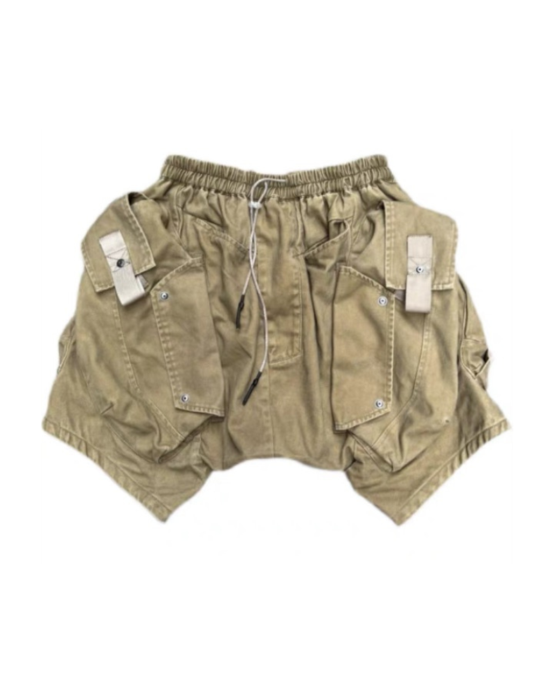 Wasteland Wear Functional Multi-Pocket Cargo Shorts
