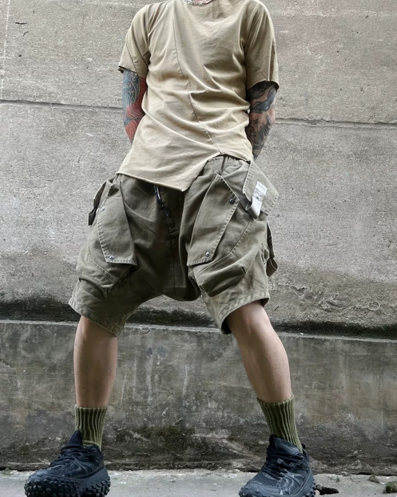 Wasteland Wear Functional Multi-Pocket Cargo Shorts