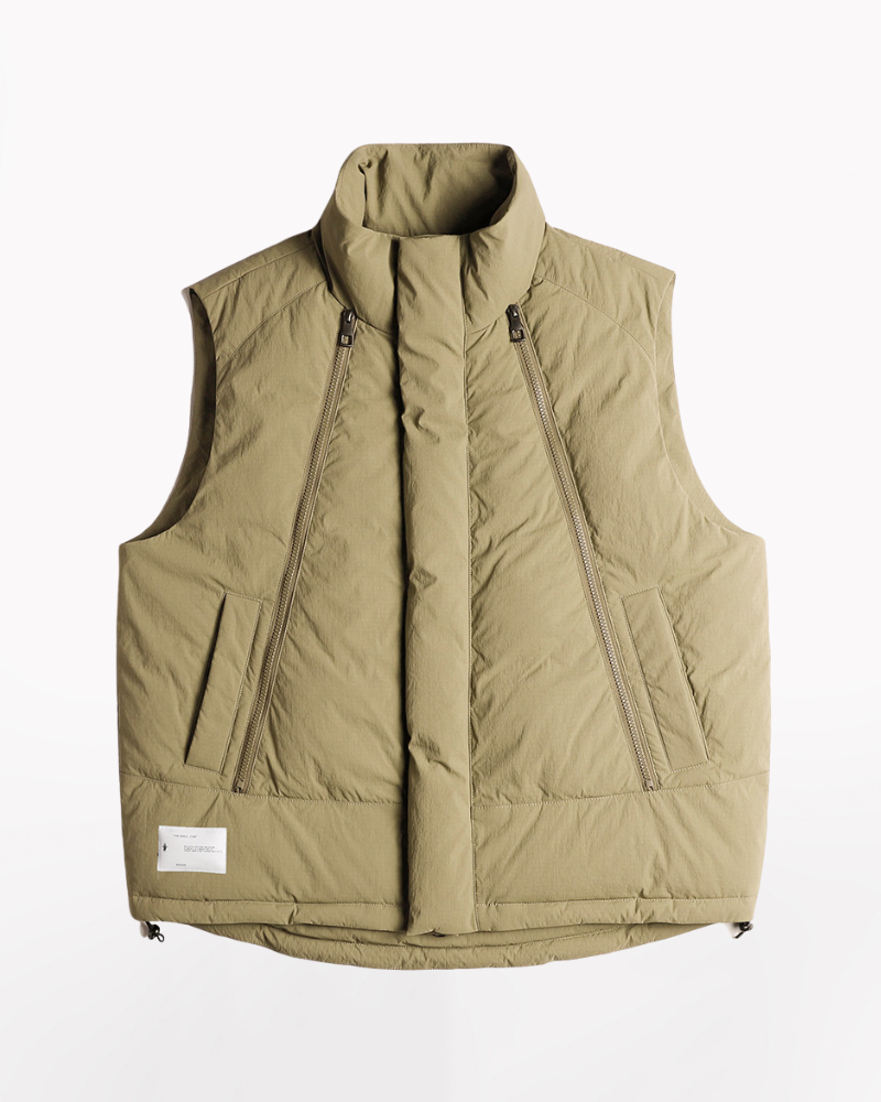 Winter Double Zipper Unisex Cotton Vest