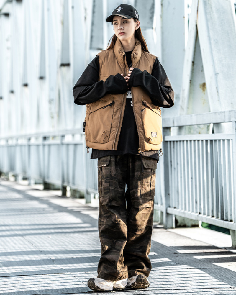 Winter Stand Collar Unisex Puffer Vest