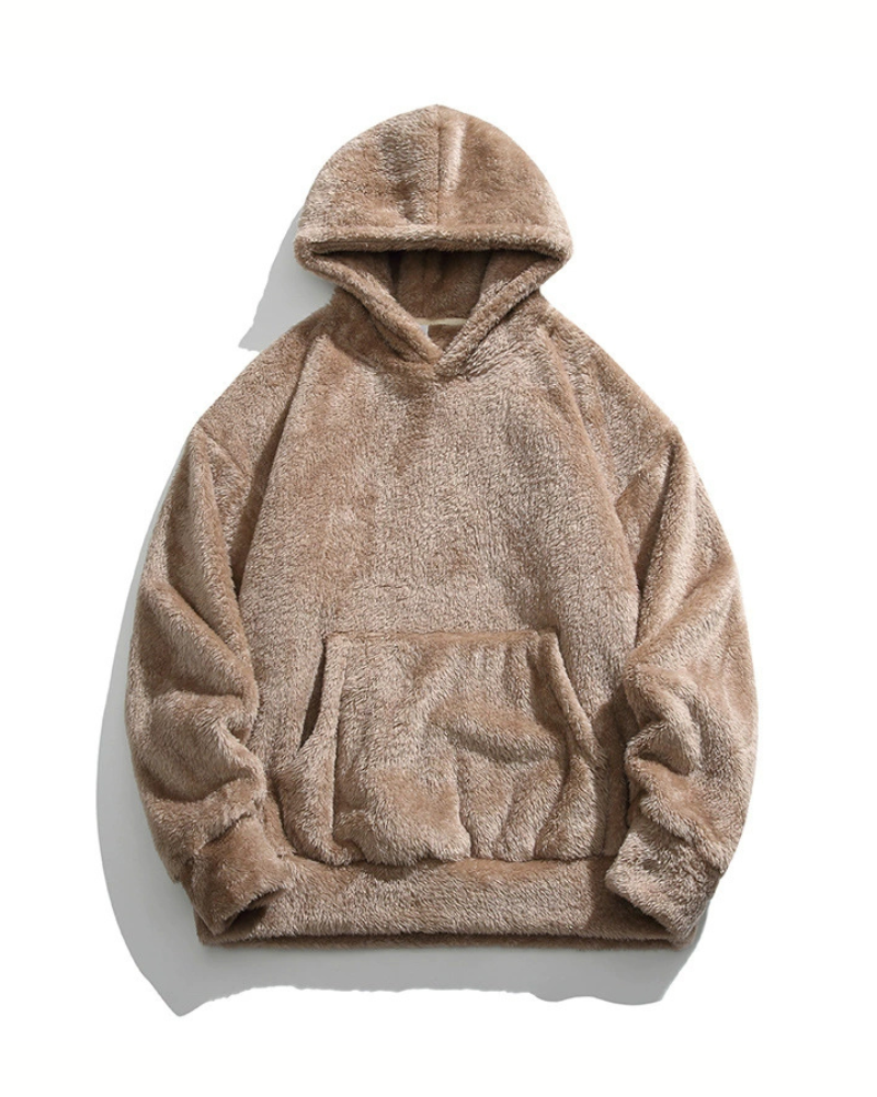 Winter Couples Style Slouchy Oversized Polar Fleece Hoodie