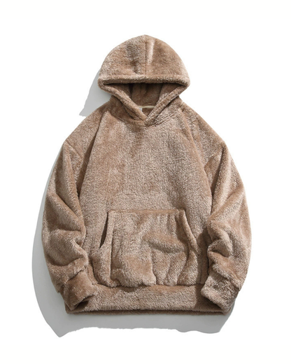 Winter Couples Style Slouchy Oversized Polar Fleece Hoodie