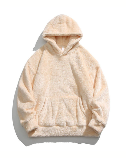 Winter Couples Style Slouchy Oversized Polar Fleece Hoodie