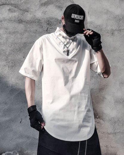 With Chain Function Japanese Techwear T-Shirt