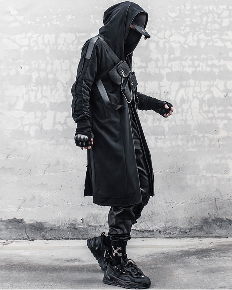 Wizard Gothic Double-layered Hooded Coat – Techwear Official