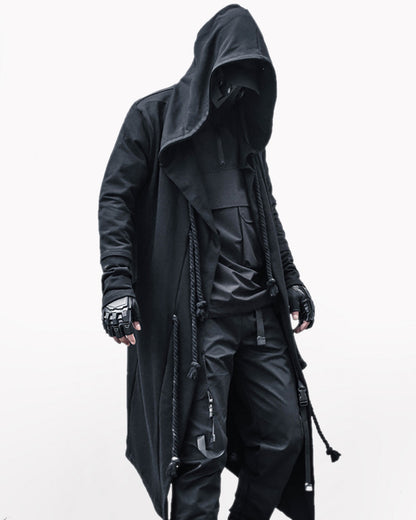 Hooded cloak,Black cloak,Renaissance cloak,Witch cloak,Cosplay cloak,Medieval cloak,Cape cloak,Hooded cape,Halloween cloak,Elven cloak,Ninja,techwear,techwear fashion,techwear jacket, tech jacket,cyberpunk samurai jacket, samurai jacket cyberpunk,ninja costume,ninja halloween costume,samurai jacket