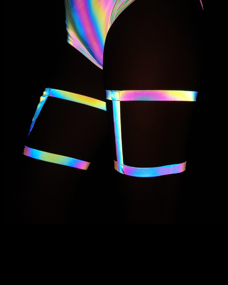 Women Rave Reflective Leg Wrap (Excluding Shorts)