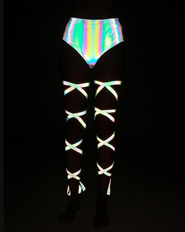 Women Rave Reflective Leg Wrap (Excluding Shorts)