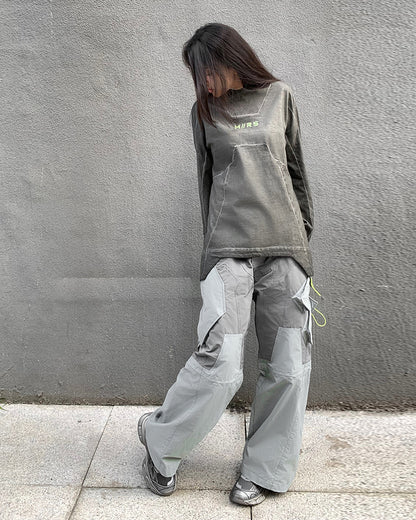 XIPHEVIL Cyberpunk Outfits 3D Cut Dyed Unisex Sweatshirt