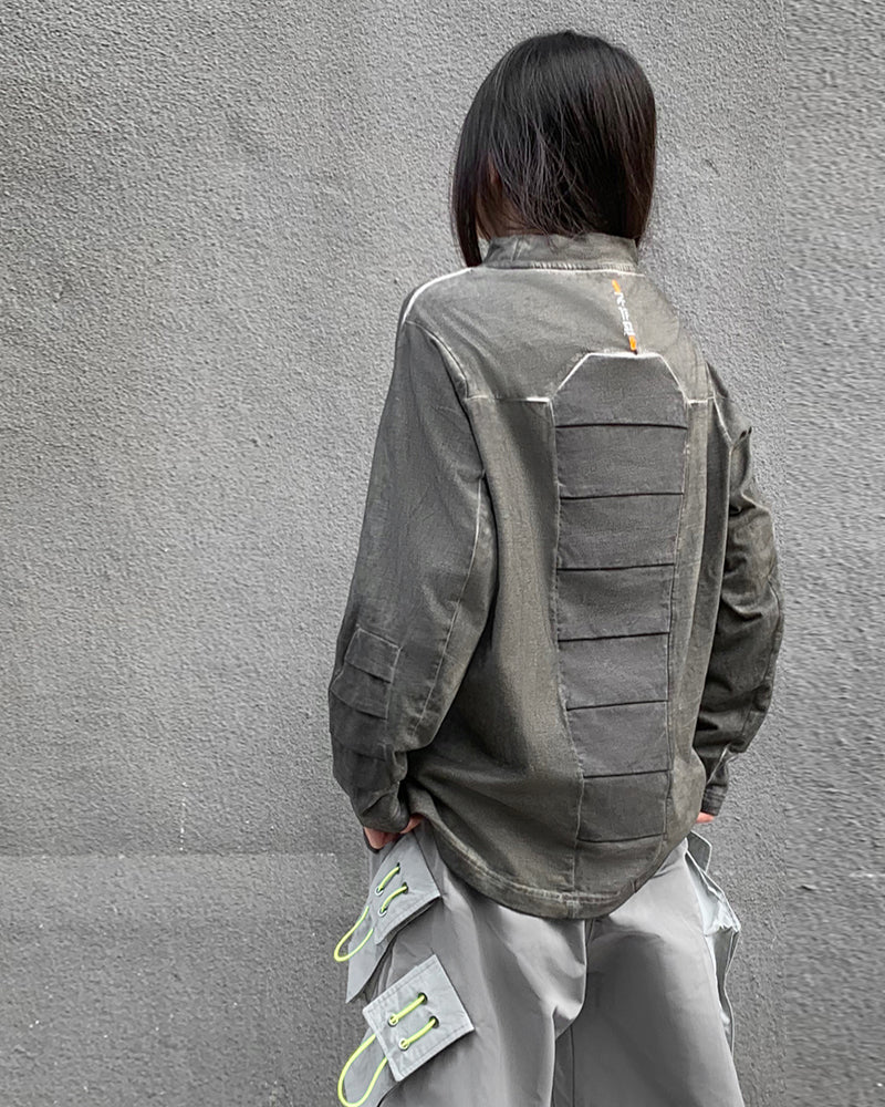 XIPHEVIL Cyberpunk Outfits 3D Cut Dyed Unisex Sweatshirt