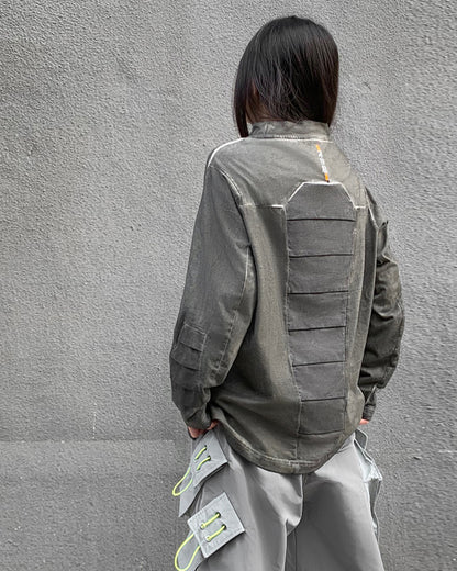 XIPHEVIL Cyberpunk Outfits 3D Cut Dyed Unisex Sweatshirt