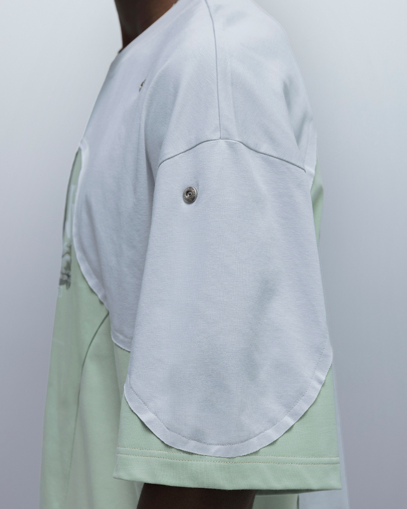 XIPHEVIL Cyberpunk Dream Princess Ice-Cool Mesh Panel T-Shirt