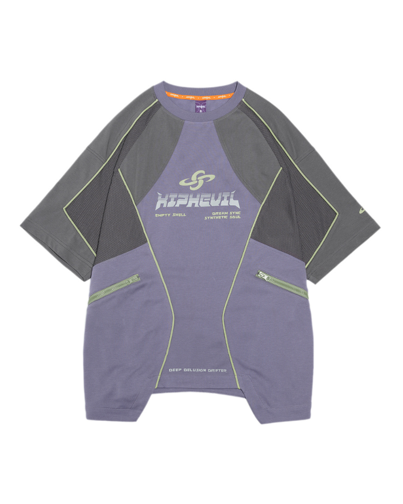 XIPHEVIL Cyberpunk Grid Dreamweave Quick-Dry T-Shirt