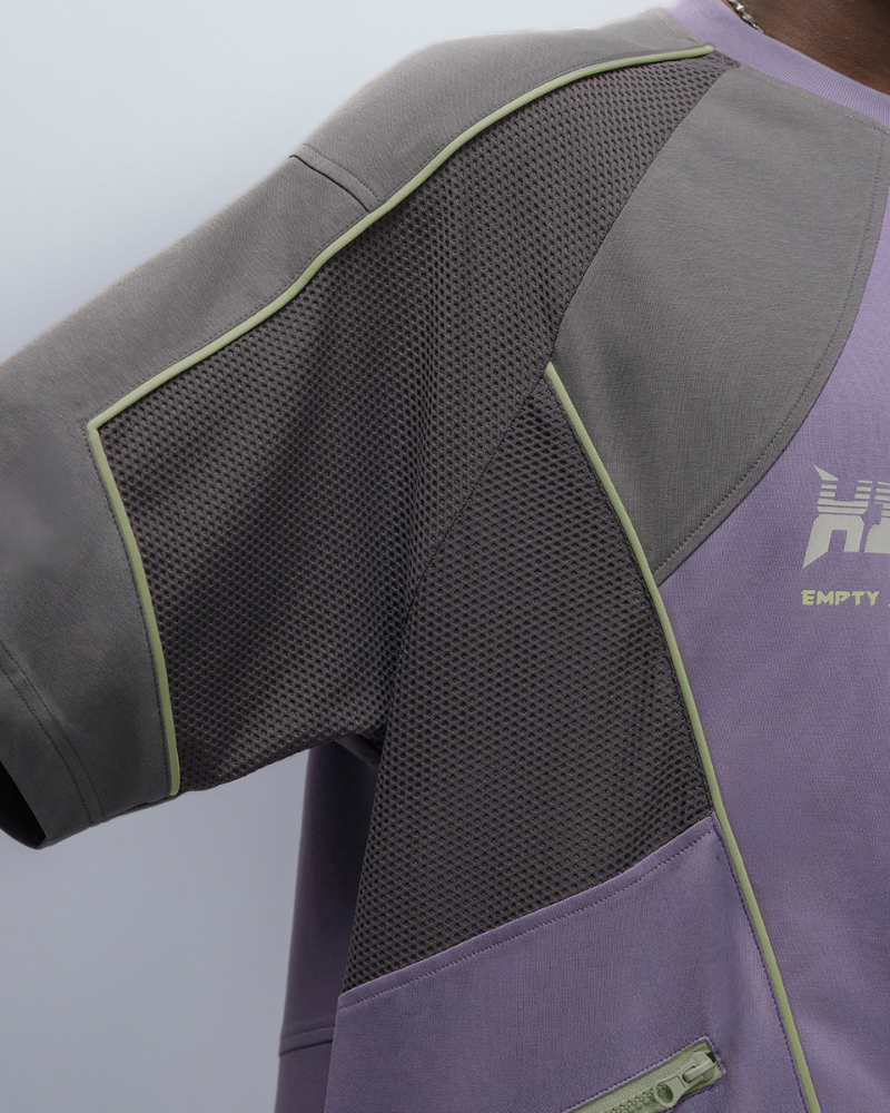 XIPHEVIL Cyberpunk Grid Dreamweave Quick-Dry T-Shirt