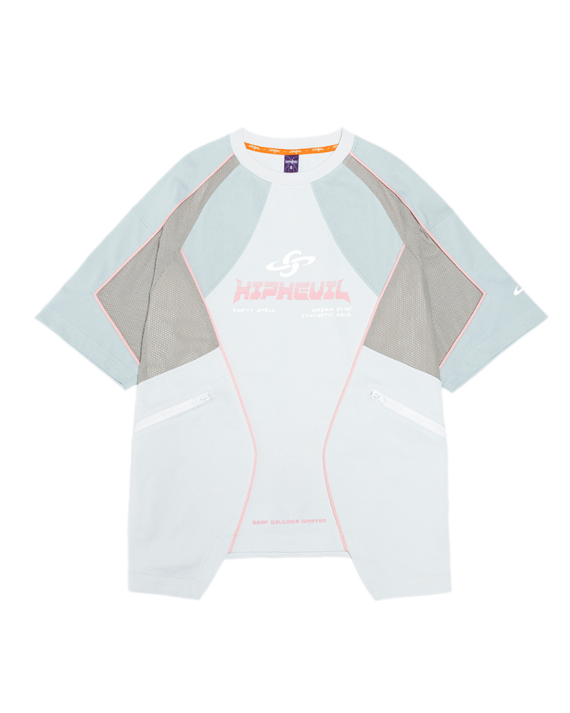 XIPHEVIL Cyberpunk Grid Dreamweave Quick-Dry T-Shirt