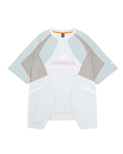 XIPHEVIL Cyberpunk Grid Dreamweave Quick-Dry T-Shirt