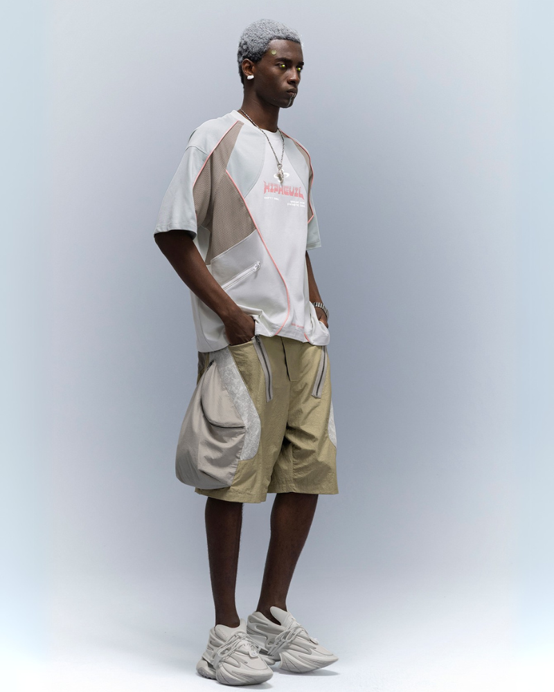 XIPHEVIL Cyberpunk Grid Dreamweave Quick-Dry T-Shirt