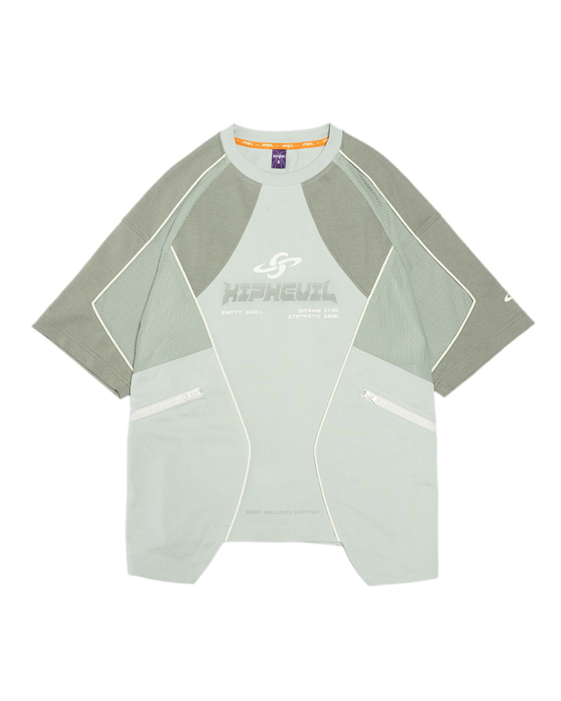 XIPHEVIL Cyberpunk Grid Dreamweave Quick-Dry T-Shirt