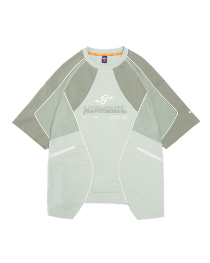 XIPHEVIL Cyberpunk Grid Dreamweave Quick-Dry T-Shirt