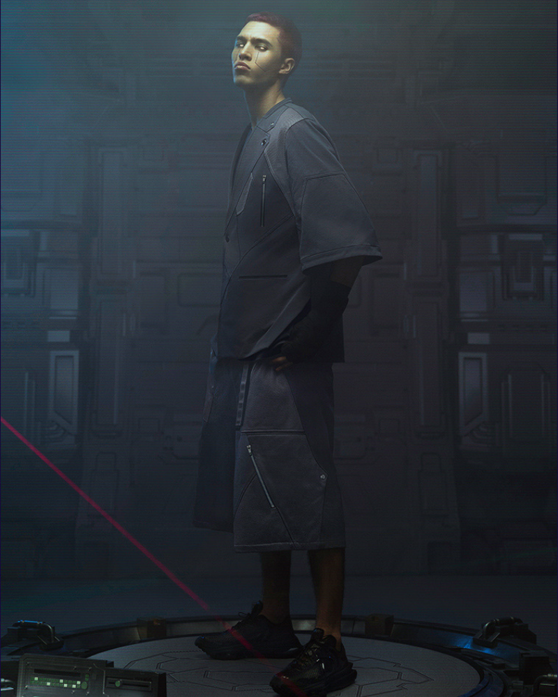 XIPHEVIL Cyberpunk Outfits Bellator IV Suit Shorts