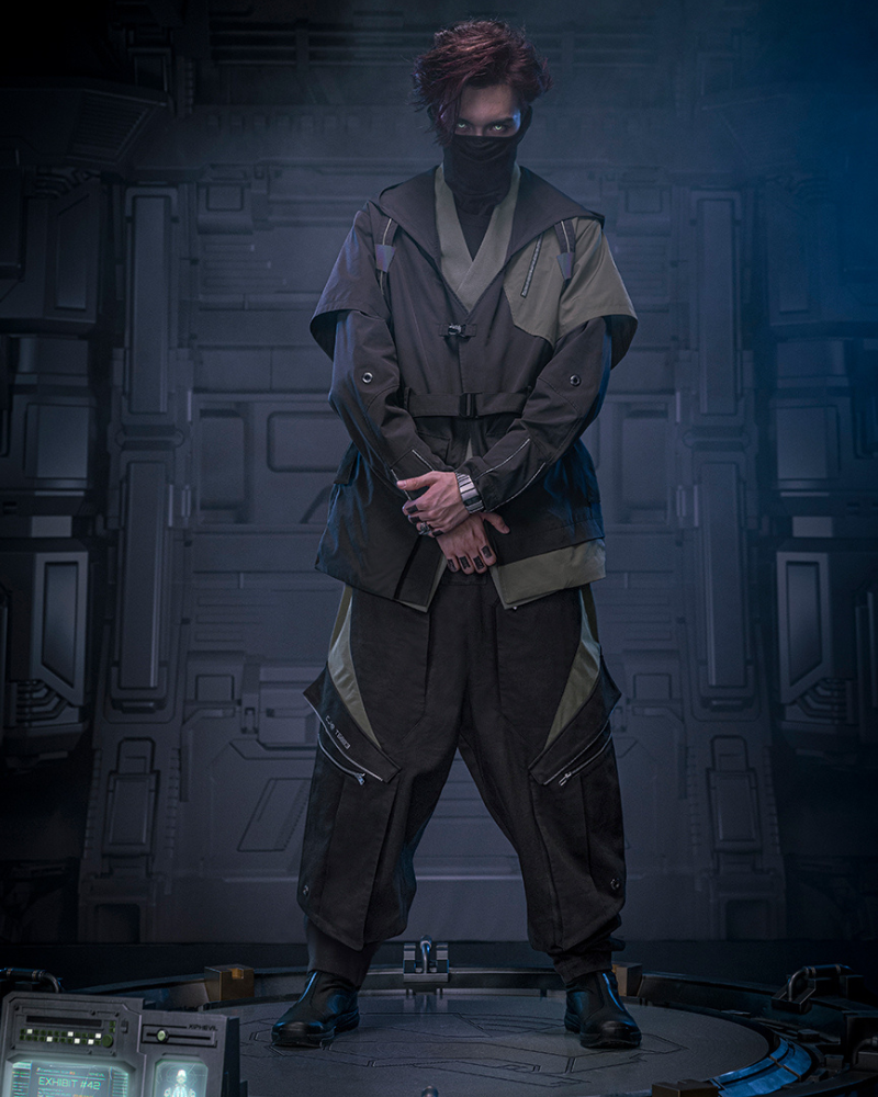 XIPHEVIL Cyberpunk Outfits Blade Shadow Cargo Pants