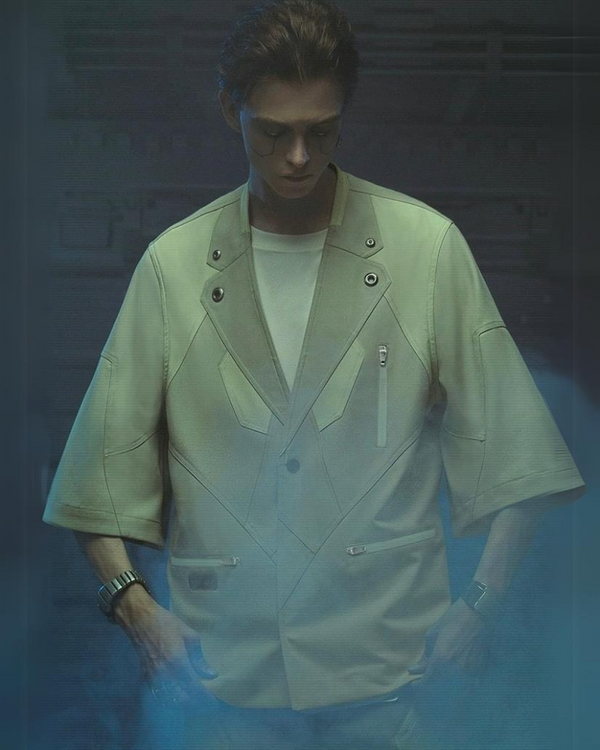 XIPHEVIL Cyberpunk Outfits Demiurge IV Short Sleeve Suit