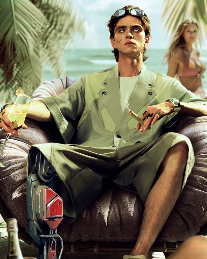 XIPHEVIL Cyberpunk Outfits Demiurge IV Short Sleeve Suit