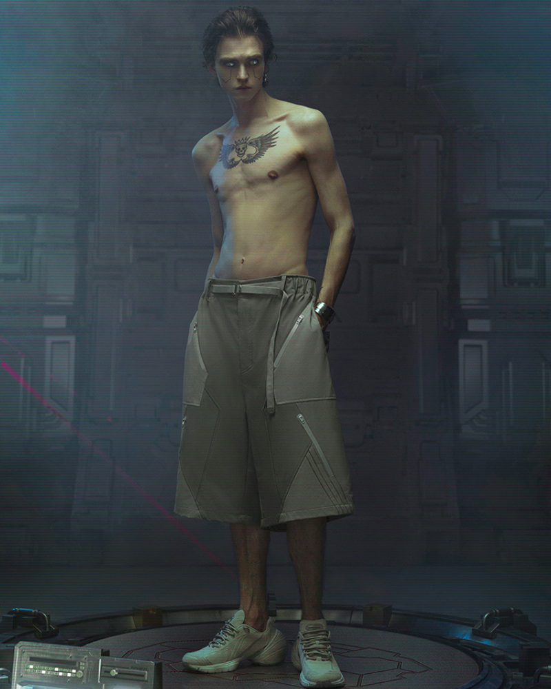 XIPHEVIL Cyberpunk Outfits Demiurge IV Suit Shorts
